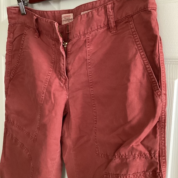 J. Crew City Fit Cargo Linen Blend Capri Pants - Picture 3 of 9